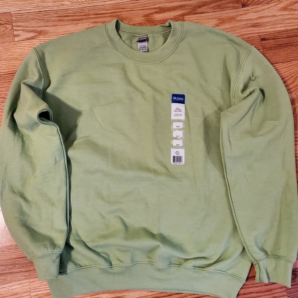 Gildan Men's Unisex Grinch Light Green Crewneck Sweater